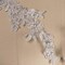 Silver Flower Branch Lace Applique 10 Inch Pearl Sequined Alencon Set